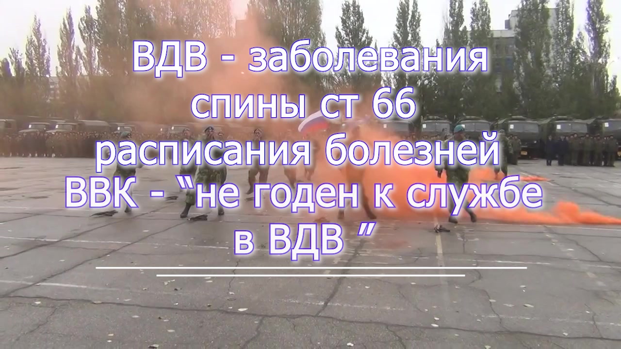 Заболевания спины - ВДВ - версия для Ю Туб