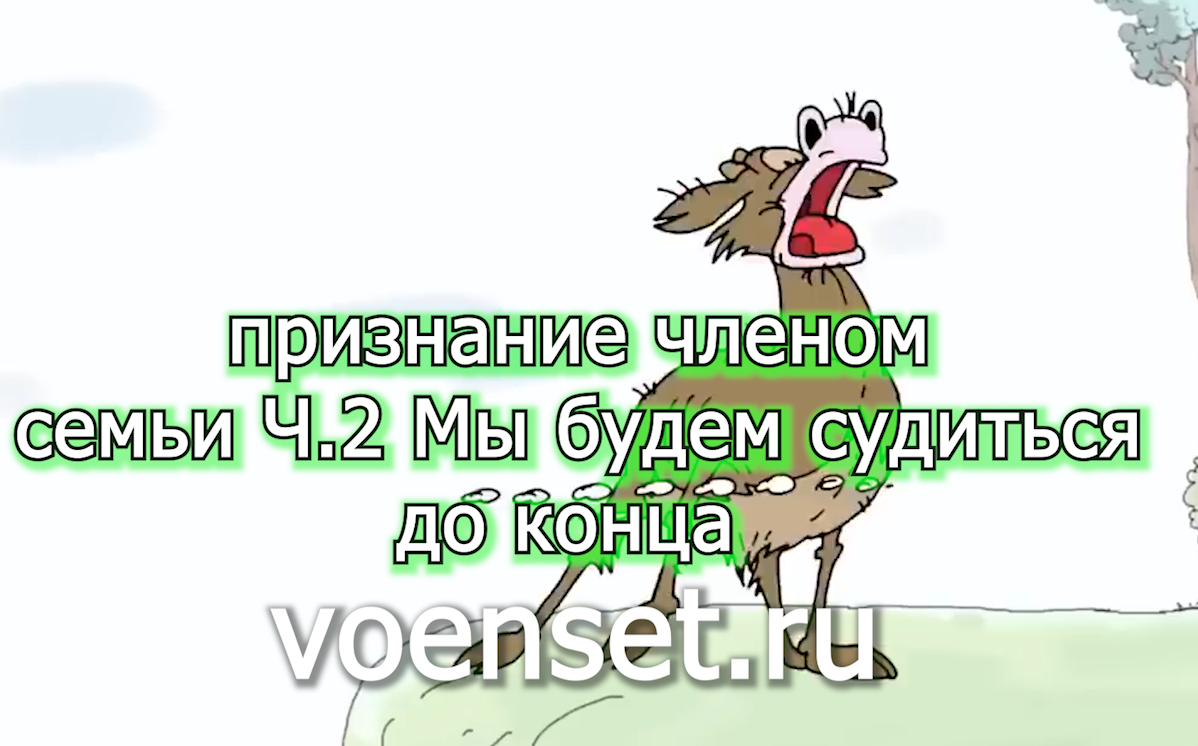 Признание членом семьи - дети взрослеют а жилья не дают ч.2-  voenset.ru   - вопросы Суда 