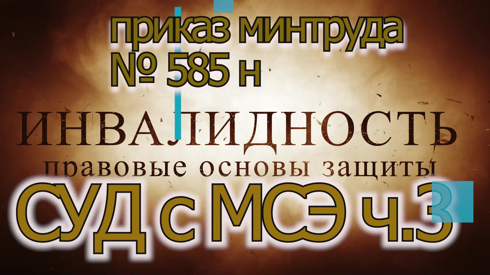 Приказ минтруда 585н - инвалидность и споры с МСЭ ч.3 система